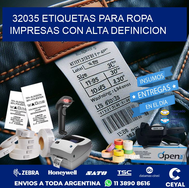 32035 ETIQUETAS PARA ROPA IMPRESAS CON ALTA DEFINICION