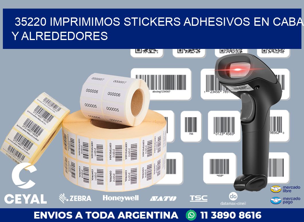 35220 IMPRIMIMOS STICKERS ADHESIVOS EN CABA Y ALREDEDORES