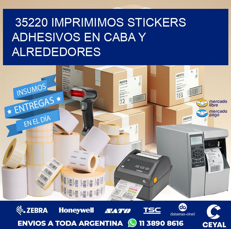 35220 IMPRIMIMOS STICKERS ADHESIVOS EN CABA Y ALREDEDORES