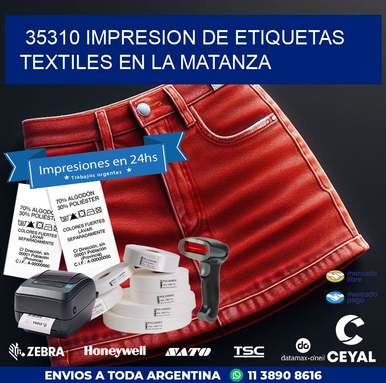 35310 IMPRESION DE ETIQUETAS TEXTILES EN LA MATANZA