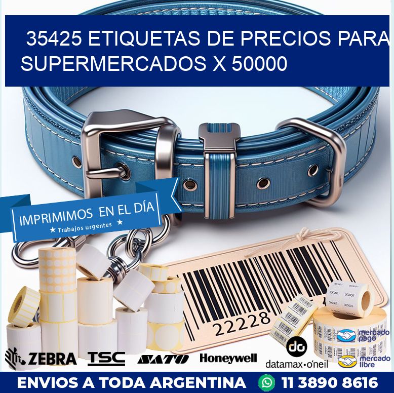 35425 ETIQUETAS DE PRECIOS PARA SUPERMERCADOS X 50000