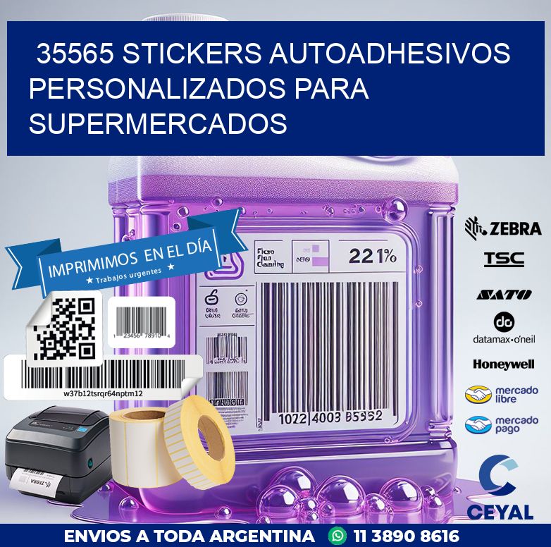 35565 STICKERS AUTOADHESIVOS PERSONALIZADOS PARA SUPERMERCADOS