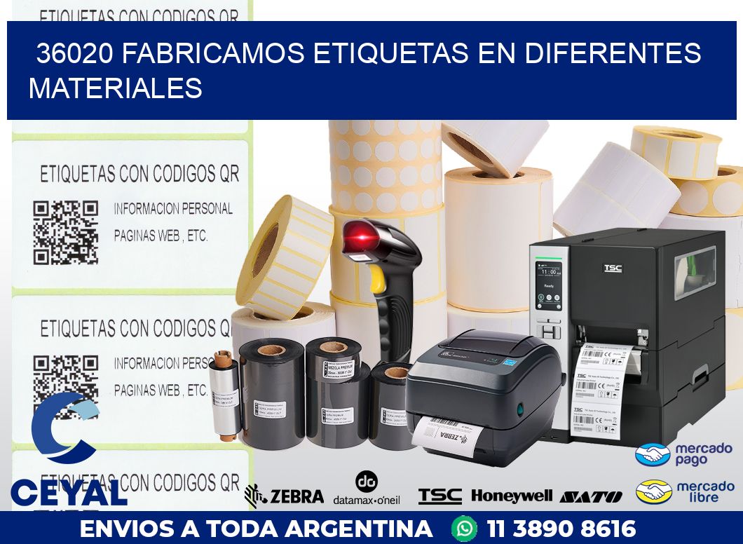 36020 FABRICAMOS ETIQUETAS EN DIFERENTES MATERIALES