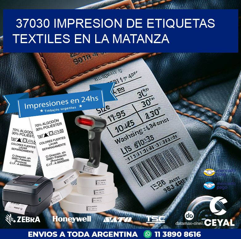 37030 IMPRESION DE ETIQUETAS TEXTILES EN LA MATANZA