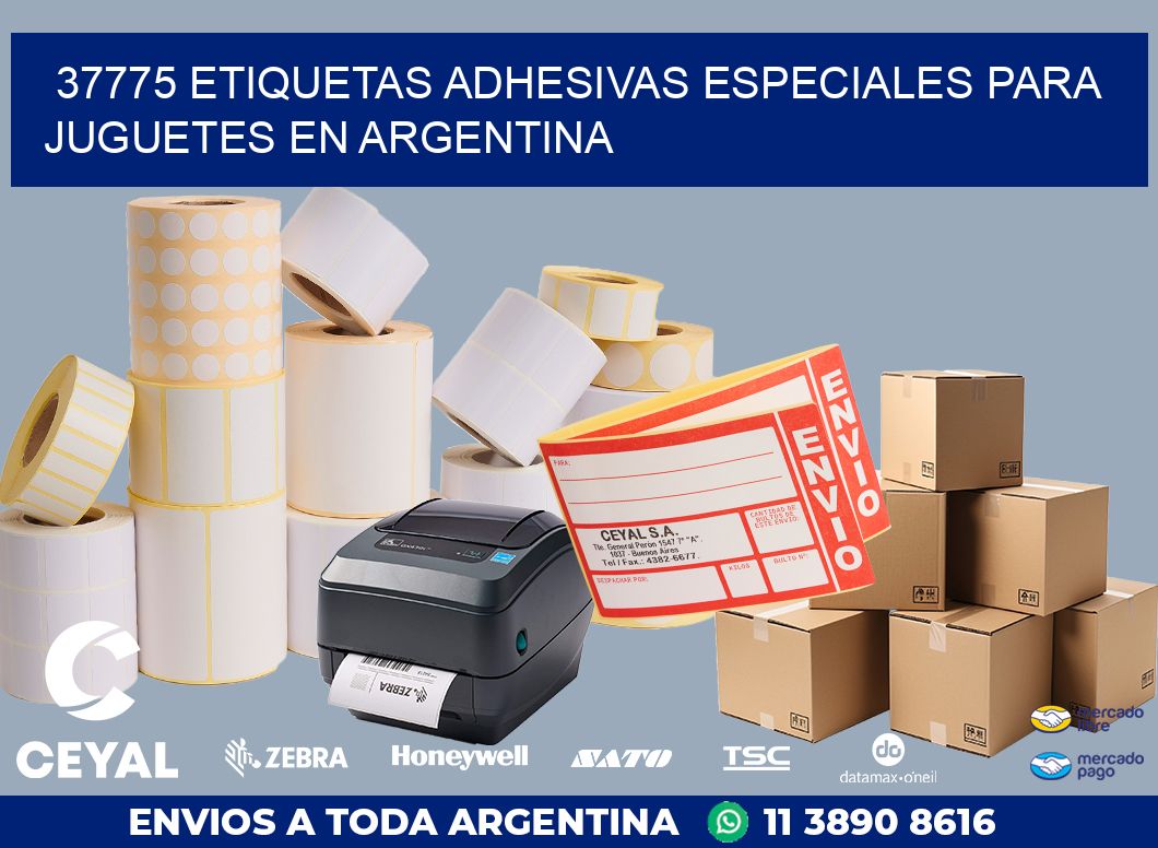 37775 ETIQUETAS ADHESIVAS ESPECIALES PARA JUGUETES EN ARGENTINA