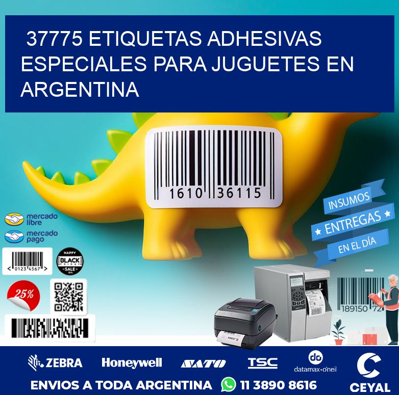 37775 ETIQUETAS ADHESIVAS ESPECIALES PARA JUGUETES EN ARGENTINA