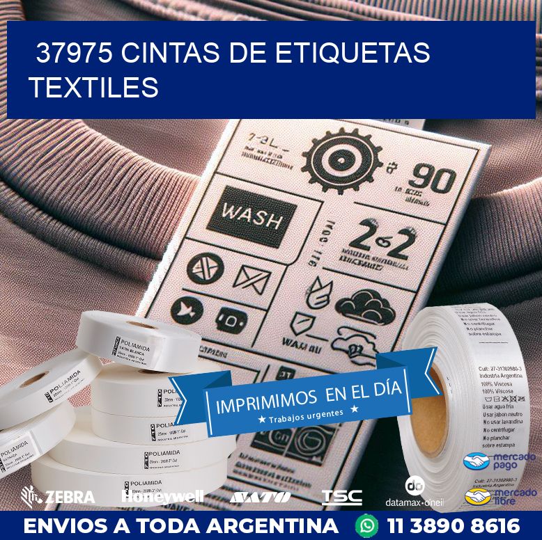 37975 CINTAS DE ETIQUETAS TEXTILES