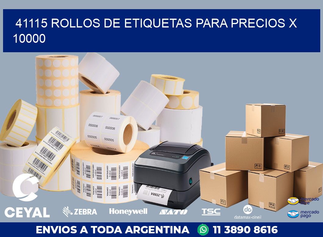 41115 ROLLOS DE ETIQUETAS PARA PRECIOS X 10000