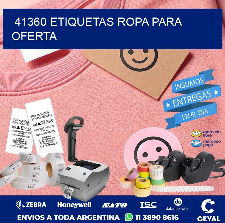41360 ETIQUETAS ROPA PARA OFERTA