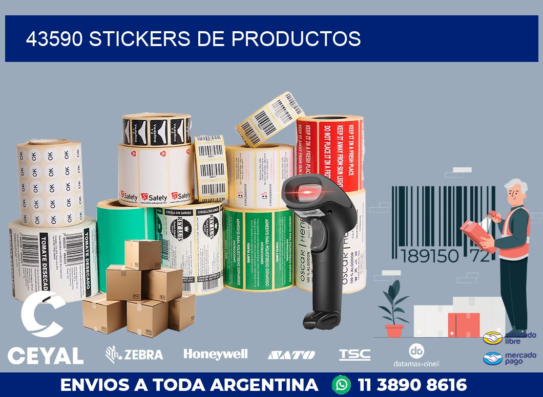 43590 STICKERS DE PRODUCTOS