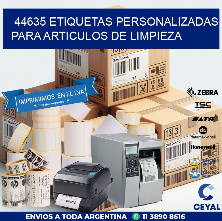 44635 ETIQUETAS PERSONALIZADAS PARA ARTICULOS DE LIMPIEZA