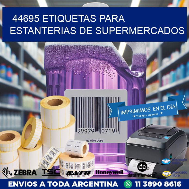 44695 ETIQUETAS PARA ESTANTERIAS DE SUPERMERCADOS