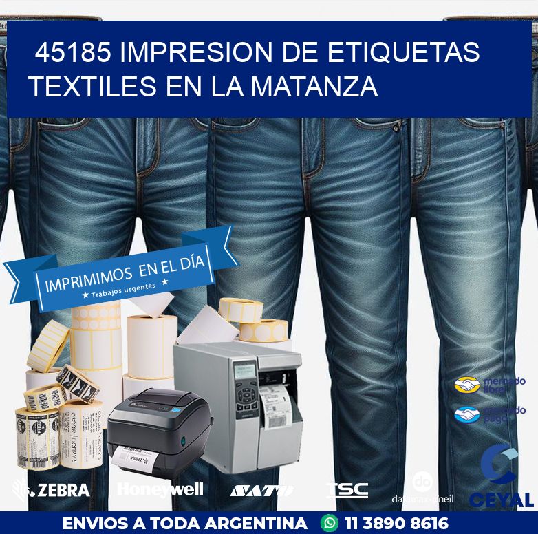 45185 IMPRESION DE ETIQUETAS TEXTILES EN LA MATANZA