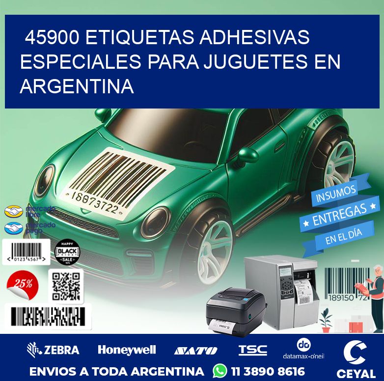 45900 ETIQUETAS ADHESIVAS ESPECIALES PARA JUGUETES EN ARGENTINA