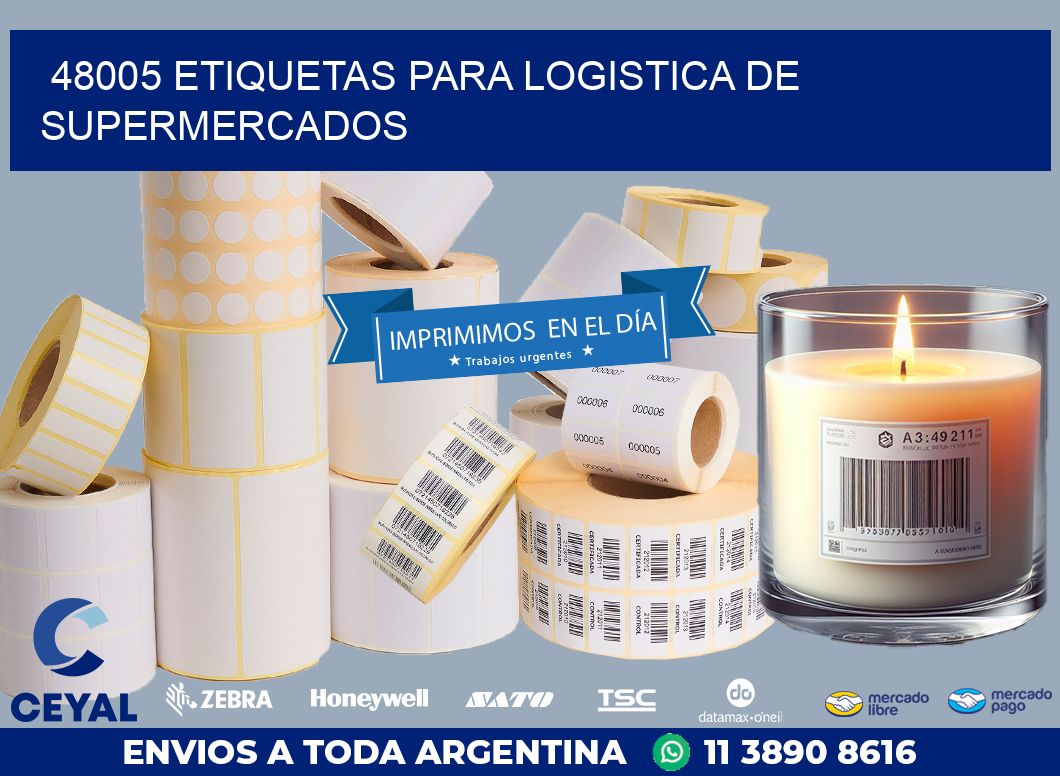 48005 ETIQUETAS PARA LOGISTICA DE SUPERMERCADOS