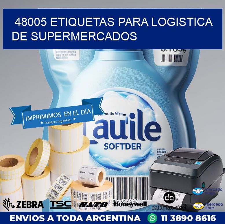 48005 ETIQUETAS PARA LOGISTICA DE SUPERMERCADOS