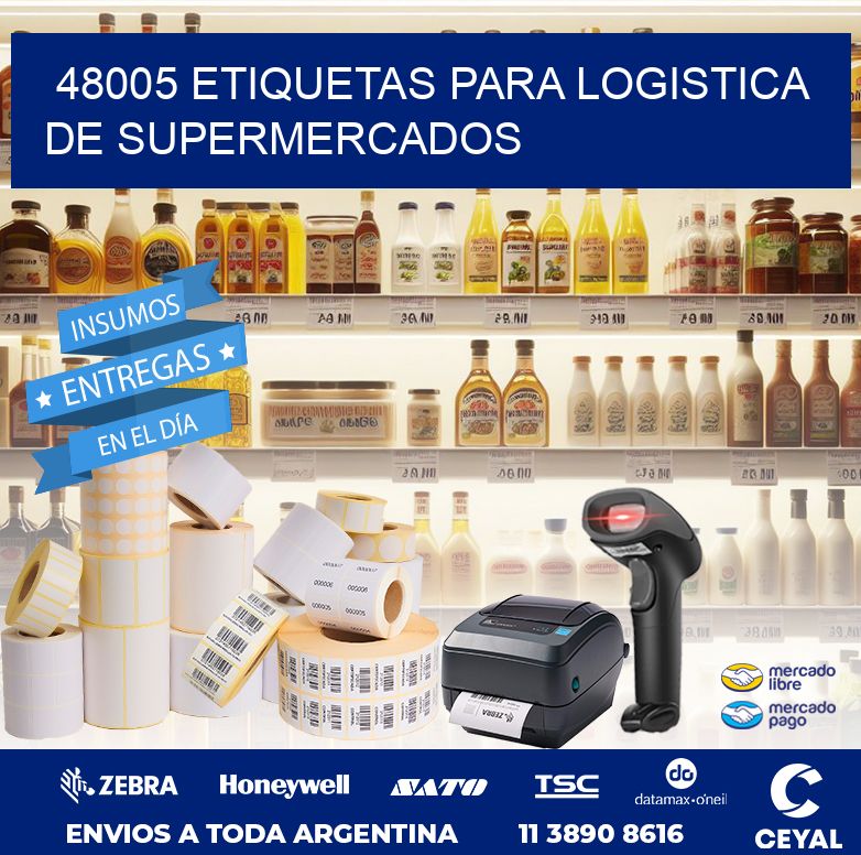 48005 ETIQUETAS PARA LOGISTICA DE SUPERMERCADOS