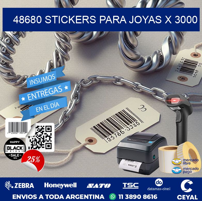 48680 STICKERS PARA JOYAS X 3000