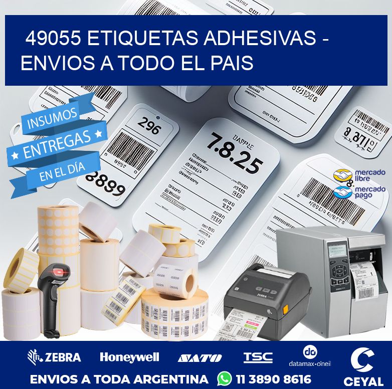 49055 ETIQUETAS ADHESIVAS - ENVIOS A TODO EL PAIS