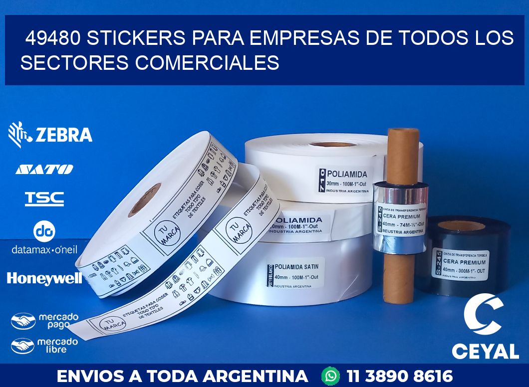 49480 STICKERS PARA EMPRESAS DE TODOS LOS SECTORES COMERCIALES