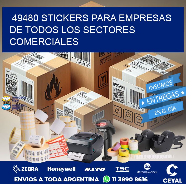 49480 STICKERS PARA EMPRESAS DE TODOS LOS SECTORES COMERCIALES