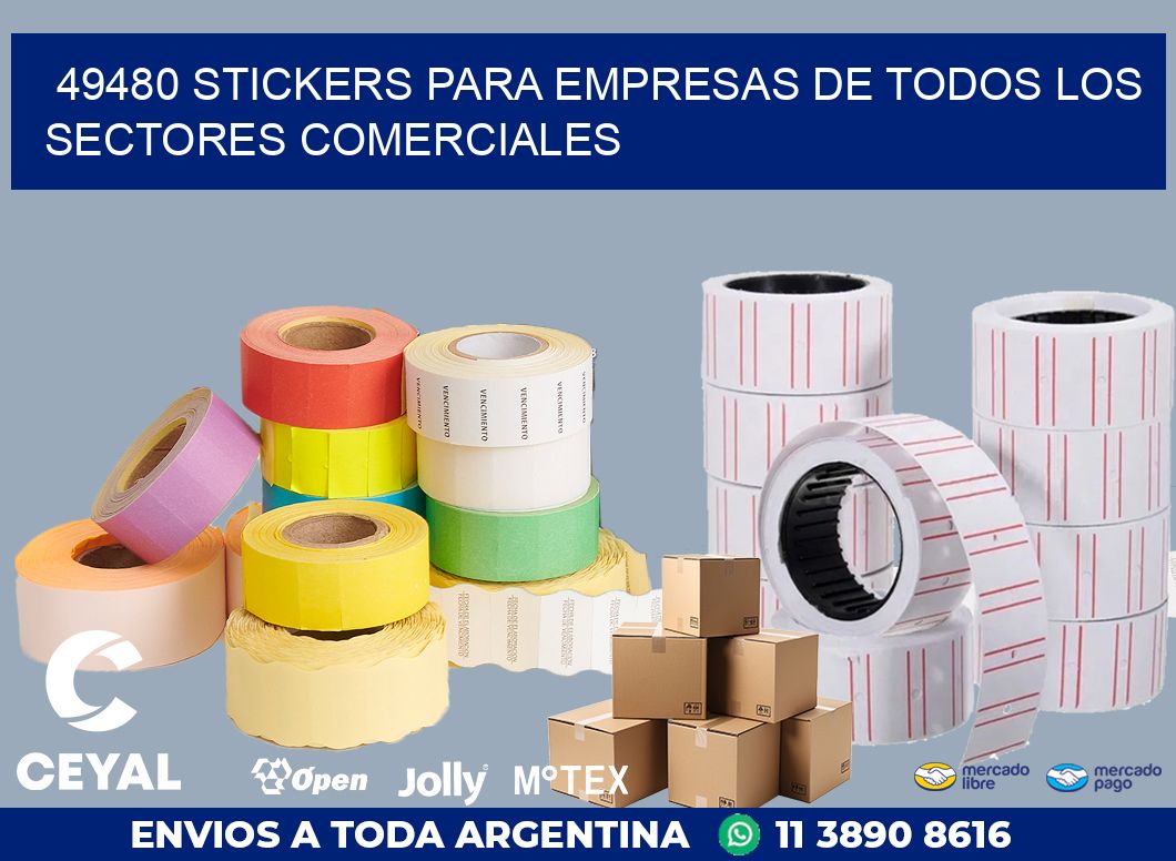 49480 STICKERS PARA EMPRESAS DE TODOS LOS SECTORES COMERCIALES