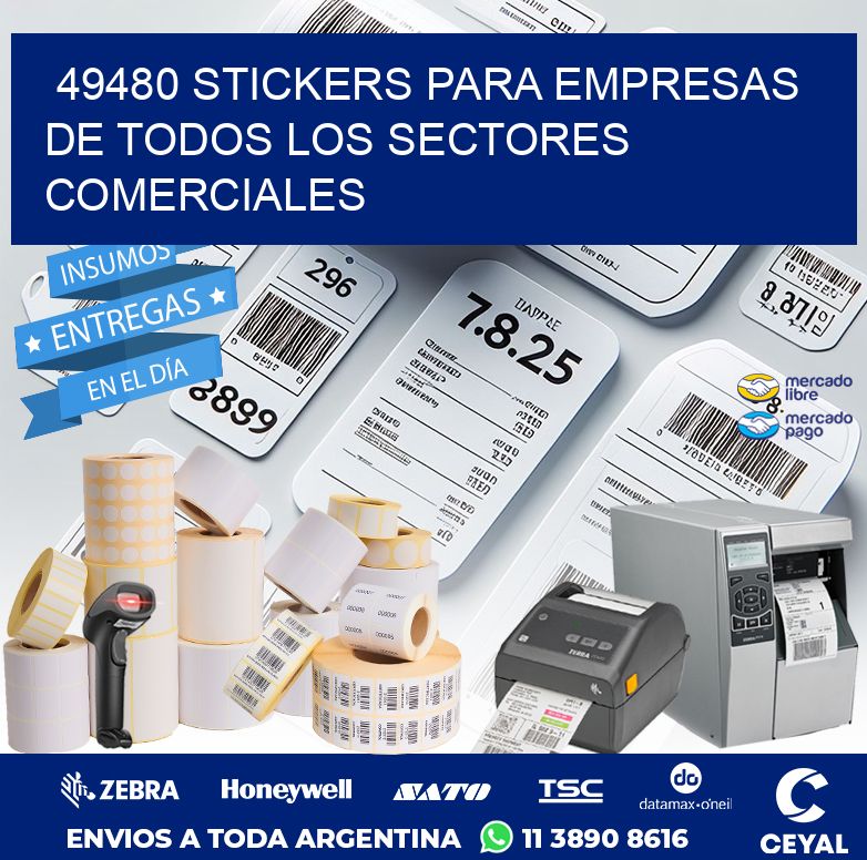 49480 STICKERS PARA EMPRESAS DE TODOS LOS SECTORES COMERCIALES