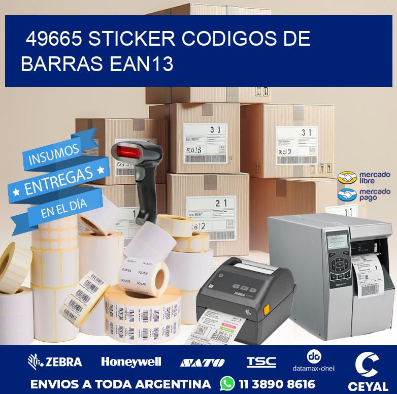49665 STICKER CODIGOS DE BARRAS EAN13