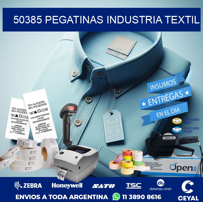 50385 PEGATINAS INDUSTRIA TEXTIL