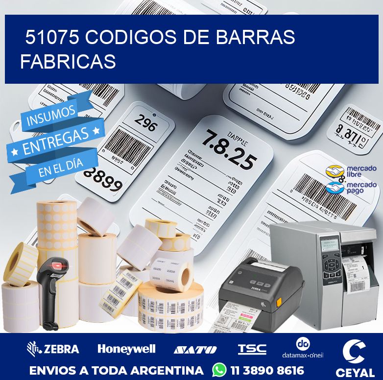 51075 CODIGOS DE BARRAS FABRICAS