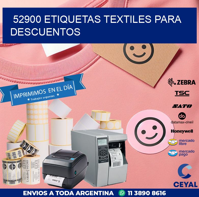 52900 ETIQUETAS TEXTILES PARA DESCUENTOS