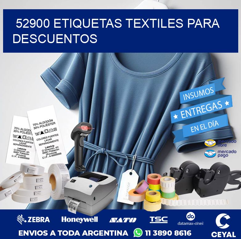 52900 ETIQUETAS TEXTILES PARA DESCUENTOS