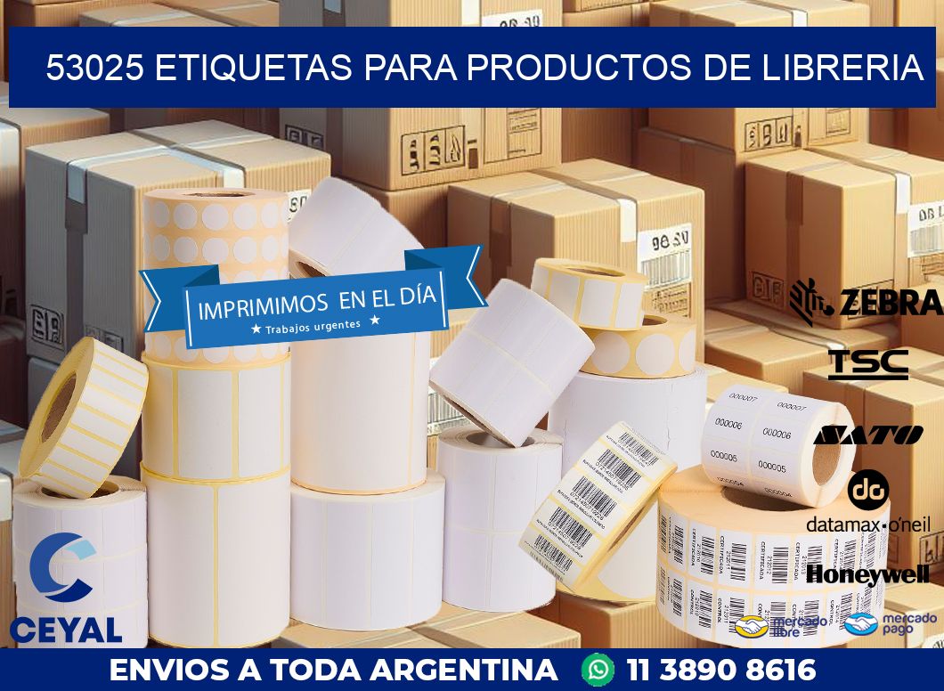 53025 ETIQUETAS PARA PRODUCTOS DE LIBRERIA