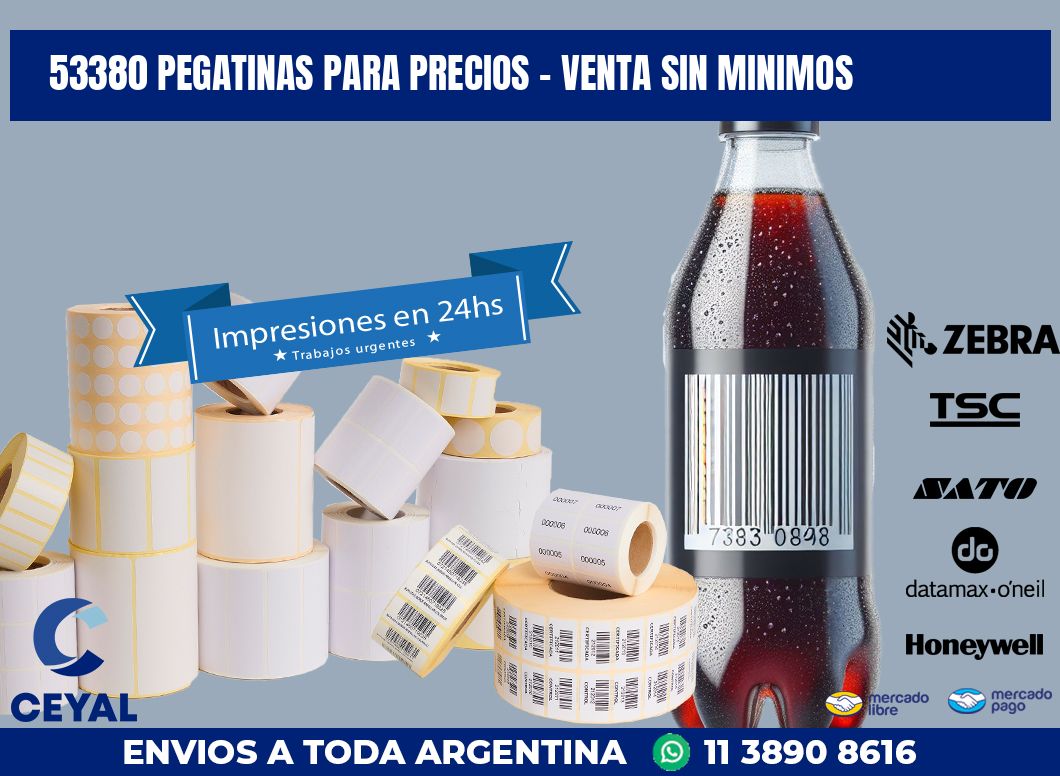 53380 PEGATINAS PARA PRECIOS - VENTA SIN MINIMOS