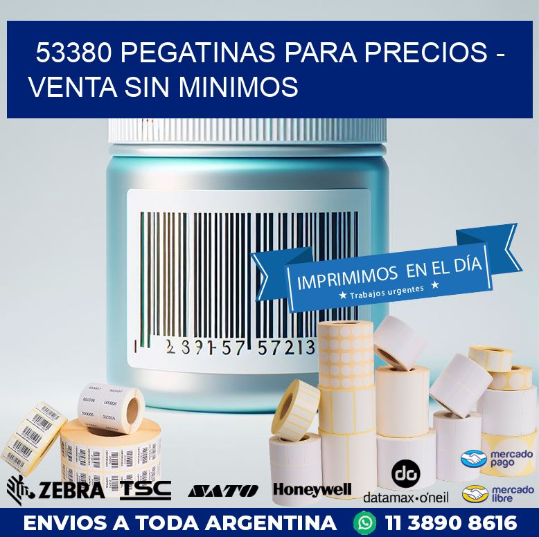 53380 PEGATINAS PARA PRECIOS – VENTA SIN MINIMOS