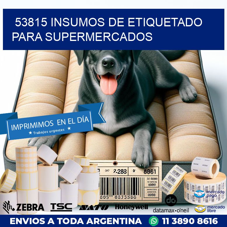 53815 INSUMOS DE ETIQUETADO PARA SUPERMERCADOS