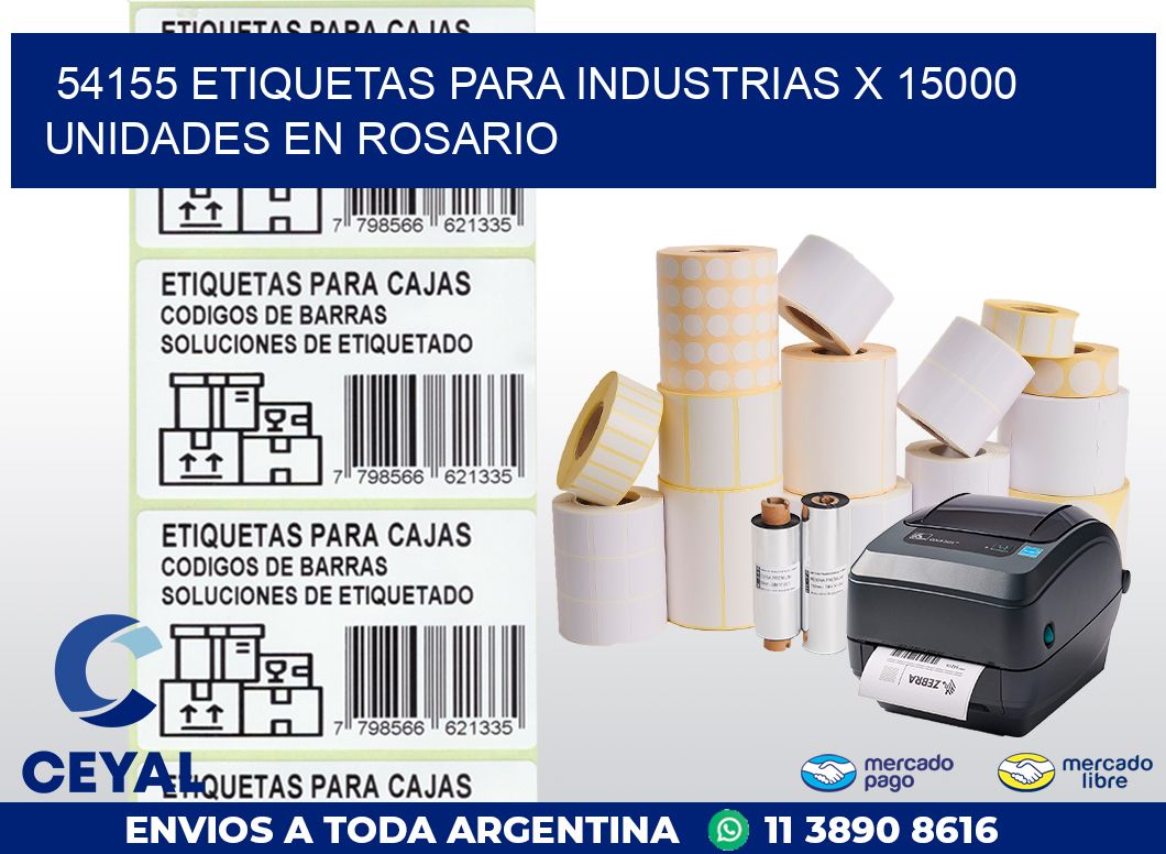 54155 ETIQUETAS PARA INDUSTRIAS x 15000 UNIDADES EN ROSARIO
