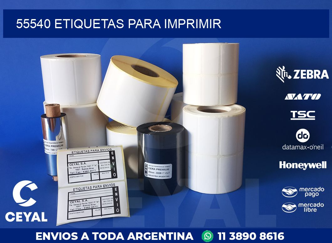 55540 ETIQUETAS PARA IMPRIMIR