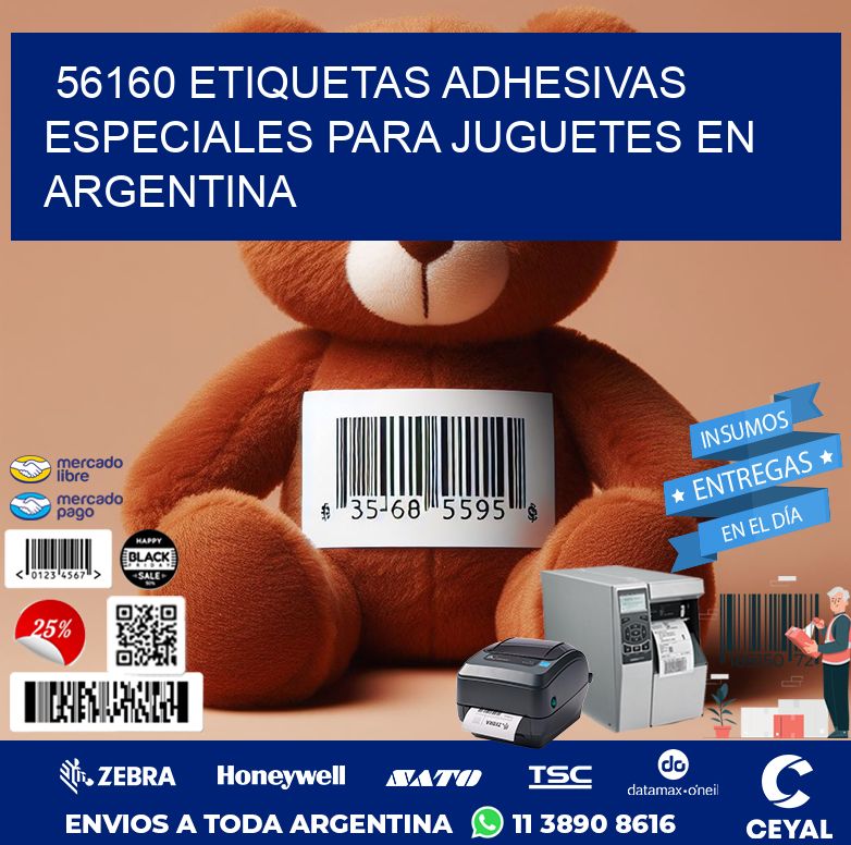 56160 ETIQUETAS ADHESIVAS ESPECIALES PARA JUGUETES EN ARGENTINA