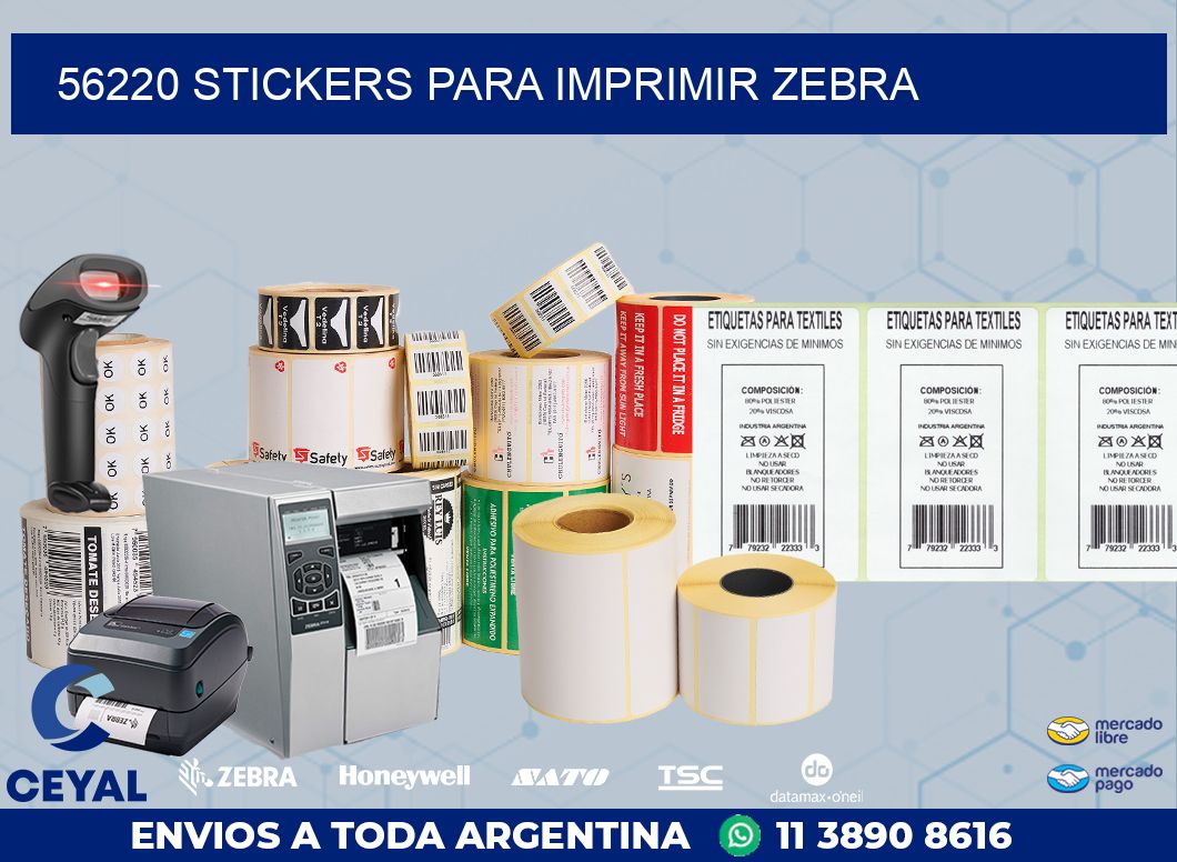 56220 STICKERS PARA IMPRIMIR ZEBRA