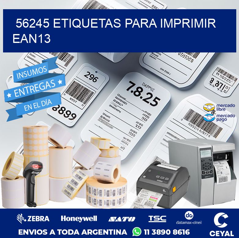 56245 ETIQUETAS PARA IMPRIMIR EAN13