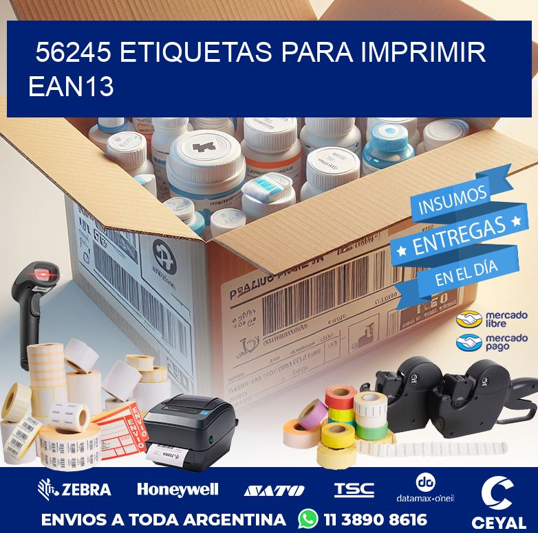 56245 ETIQUETAS PARA IMPRIMIR EAN13