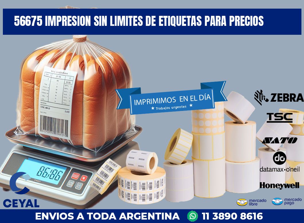 56675 IMPRESION SIN LIMITES DE ETIQUETAS PARA PRECIOS