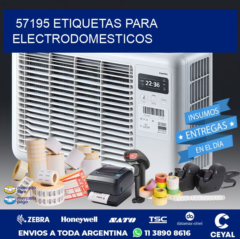 57195 ETIQUETAS PARA ELECTRODOMESTICOS