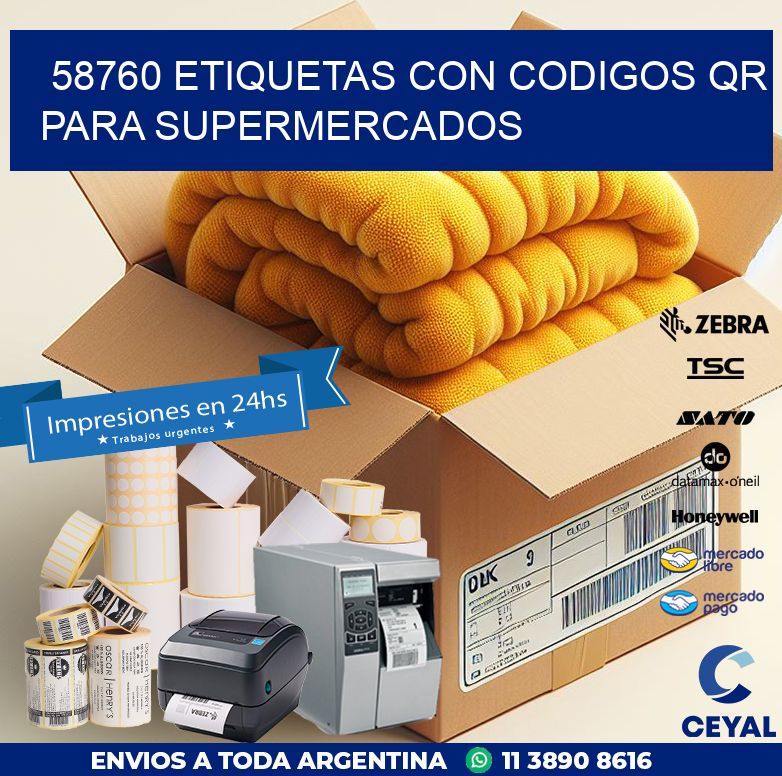 58760 ETIQUETAS CON CODIGOS QR PARA SUPERMERCADOS