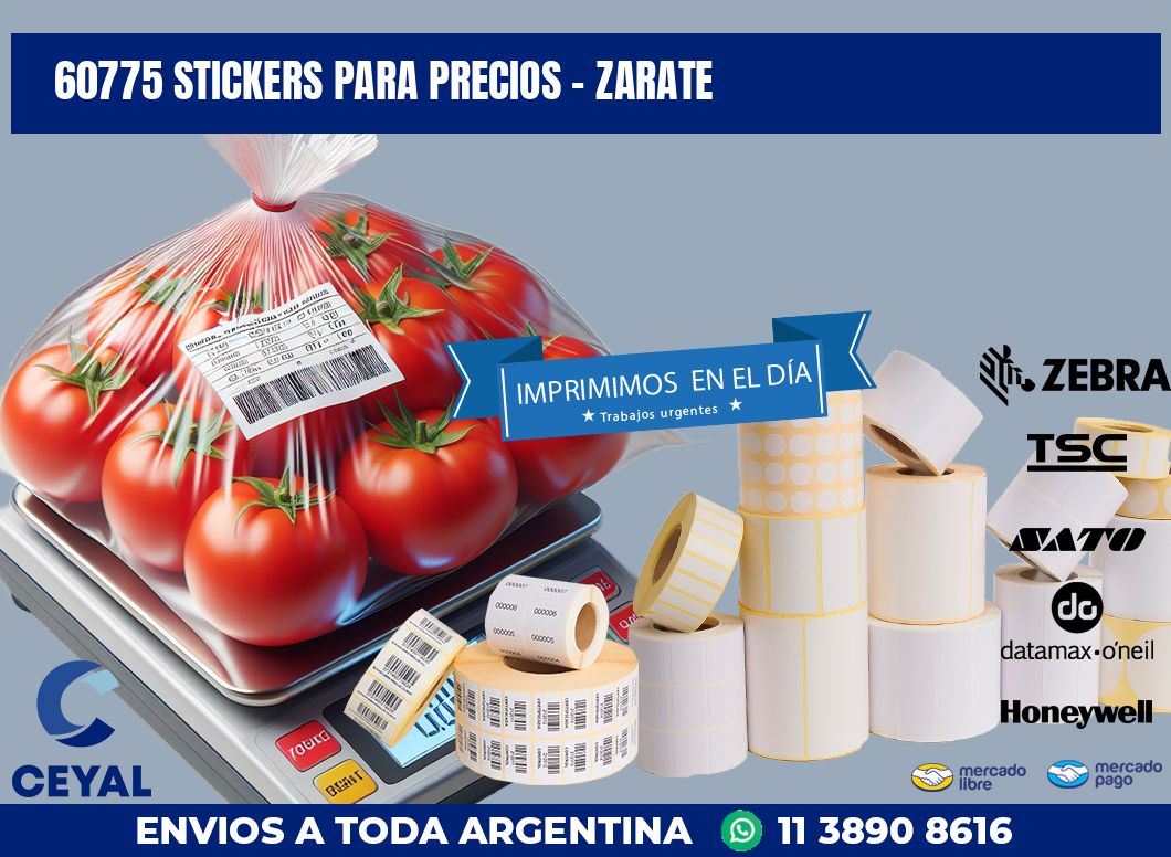 60775 STICKERS PARA PRECIOS - ZARATE