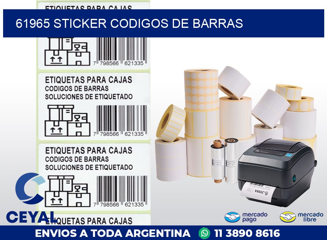 61965 STICKER CODIGOS DE BARRAS