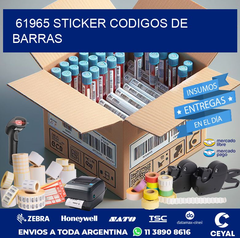 61965 STICKER CODIGOS DE BARRAS