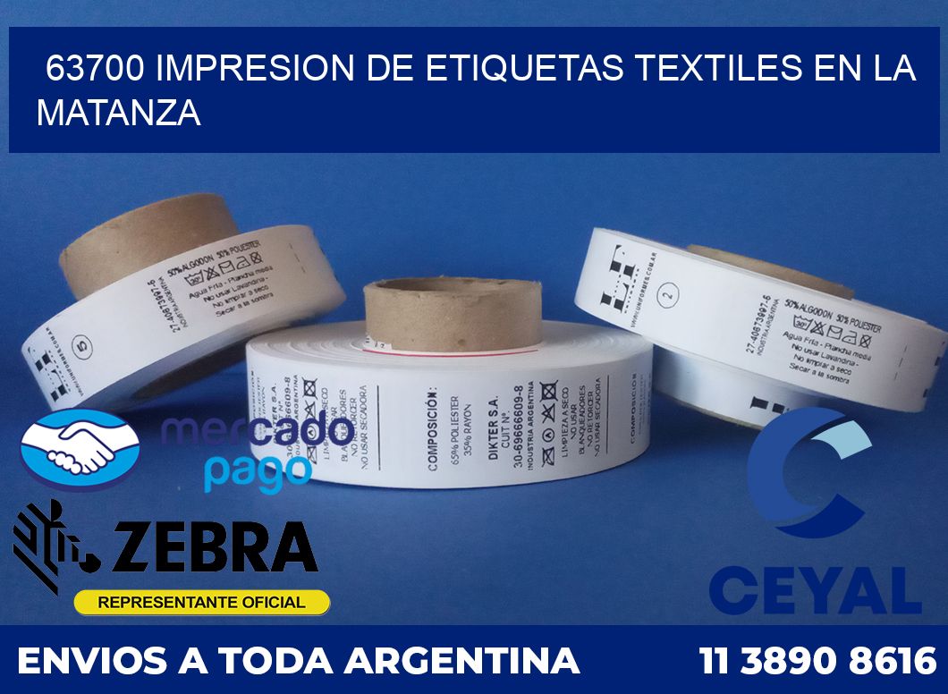 63700 IMPRESION DE ETIQUETAS TEXTILES EN LA MATANZA