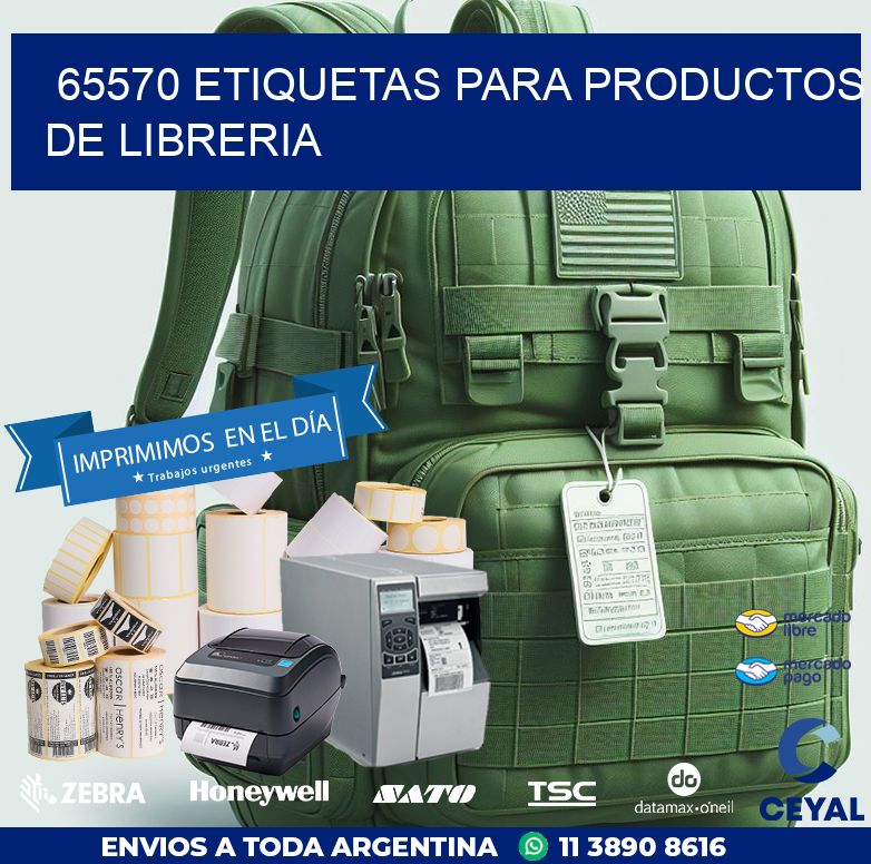 65570 ETIQUETAS PARA PRODUCTOS DE LIBRERIA